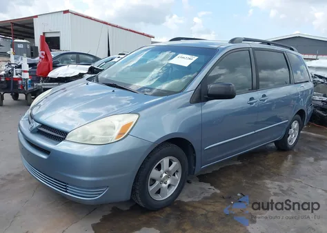 2004 Toyota Sienna Le z USA, uszkodzony, nr VIN 5TDZA23C94S103300